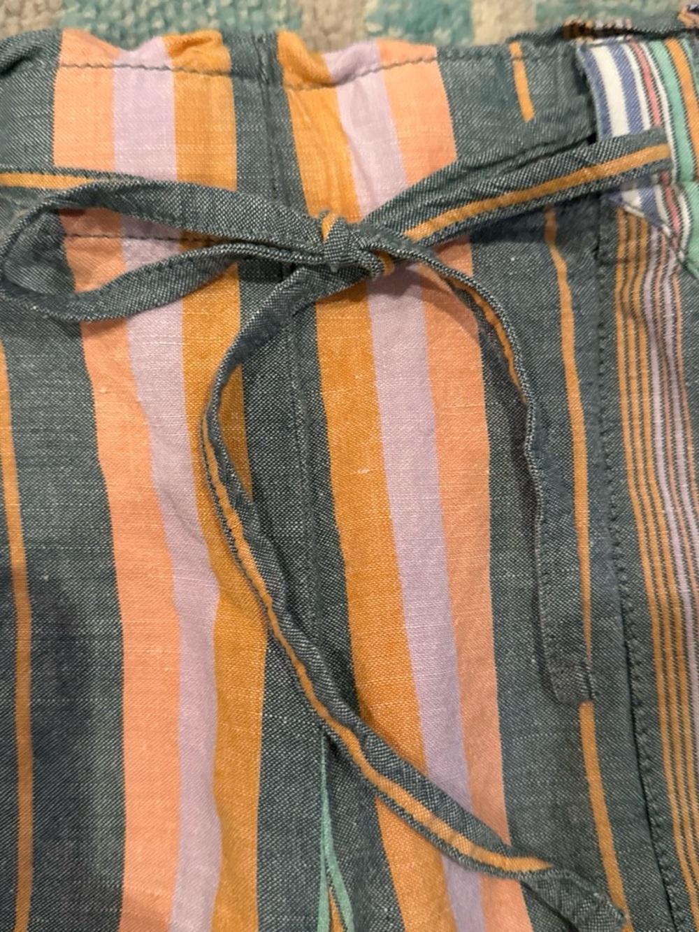 LOFT Multicolor Striped Drawstring Shorts - Picture 2 of 5